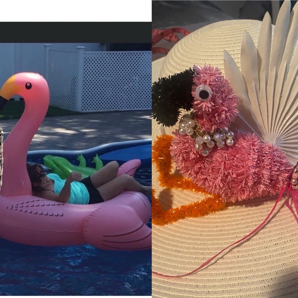 Why not be a FLAMINGO IN A FLOCK OF BIRDS 🦩🦩custom with Fab coverup. 🦩🦩🦩 - Picture 13 of 13